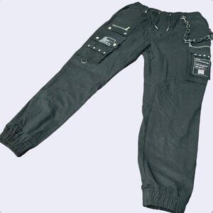BRAND NEW MANIÈRE DE VOIR Black Cargo Pants in UK Size 14!